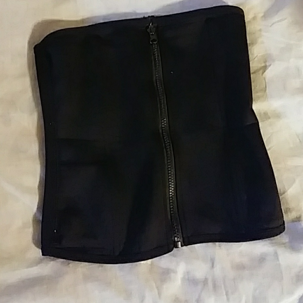 Black waist trainer.